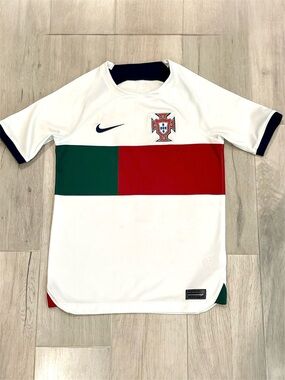 Nike Portugal Ronaldo #7 Jersey White Soccer Football Shirt Youth / Small